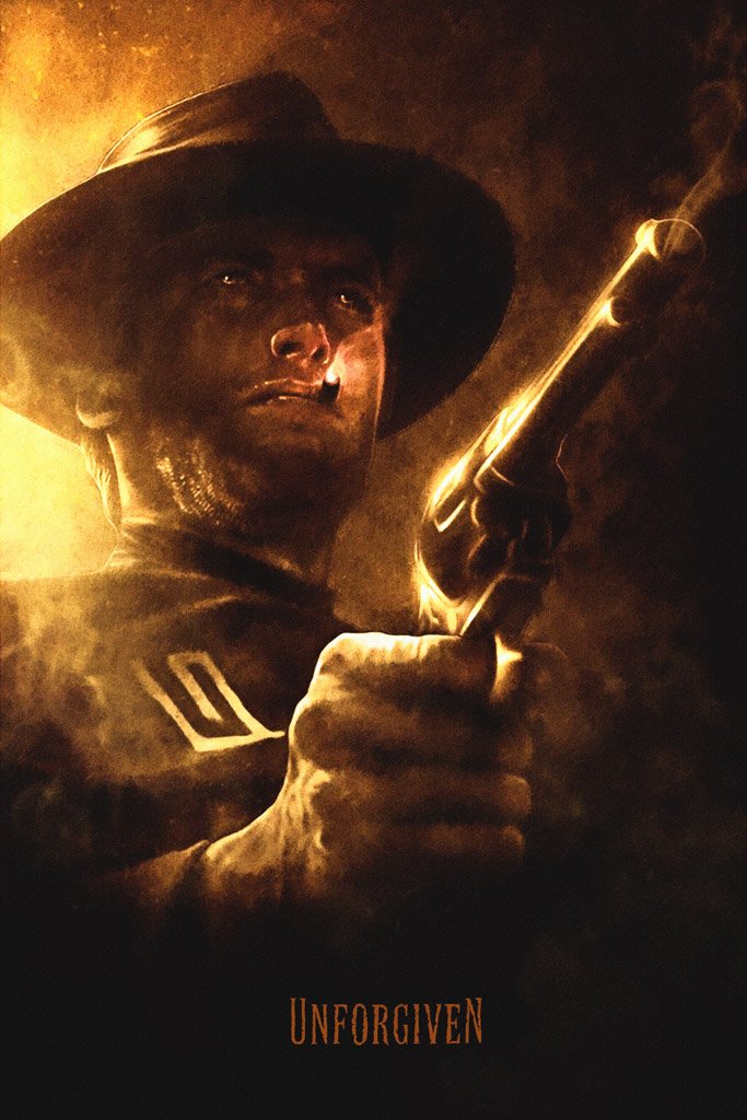 Unforgiven (1992) IMDB Top 250 Canvas Poster
