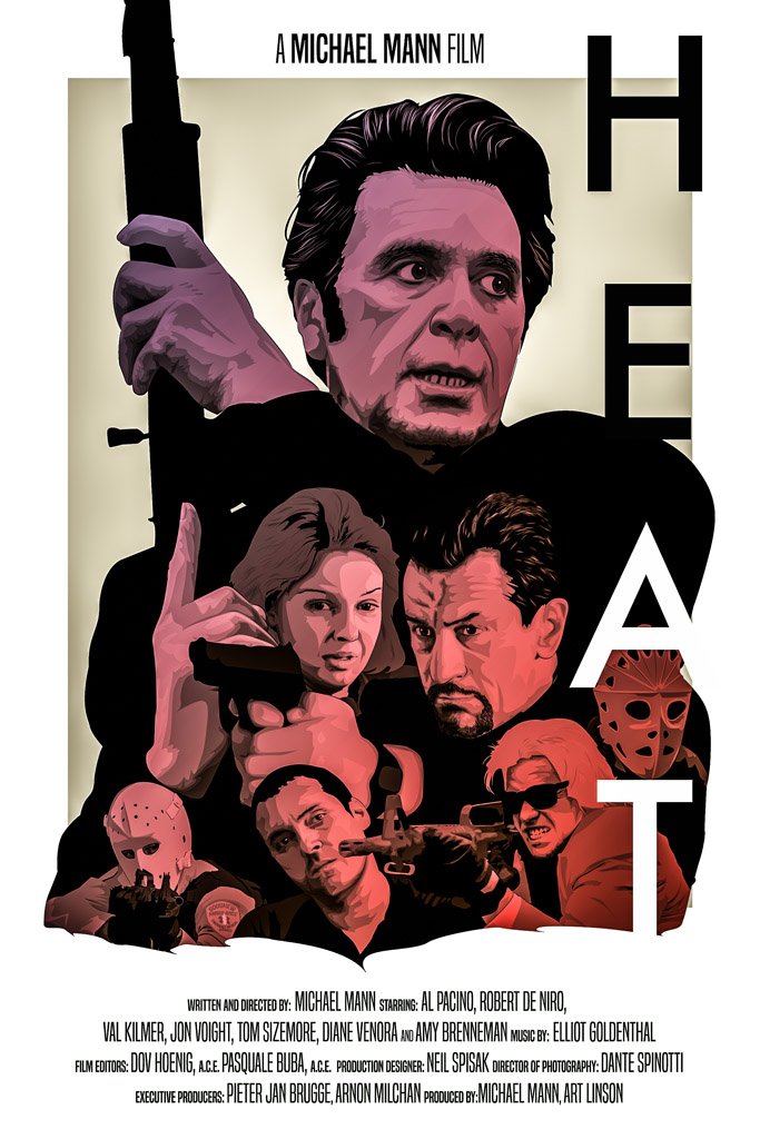 Heat (1995) Canvas Poster