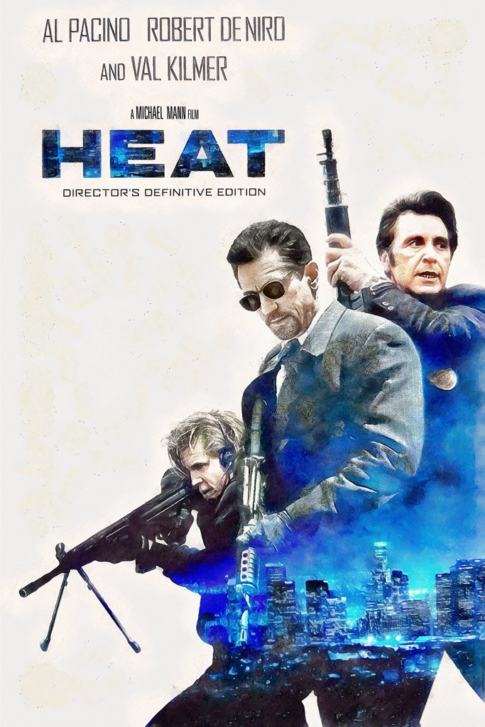 Heat (1995) Movie Canvas Poster