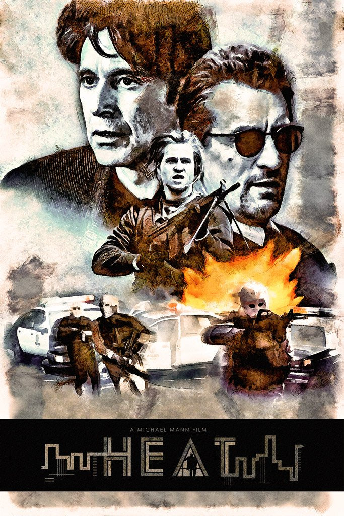 Heat (1995) IMDB Top 250 Canvas Poster