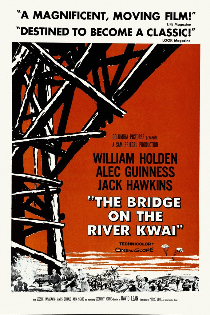The Bridge on the River Kwai (1957) Canvas Poster