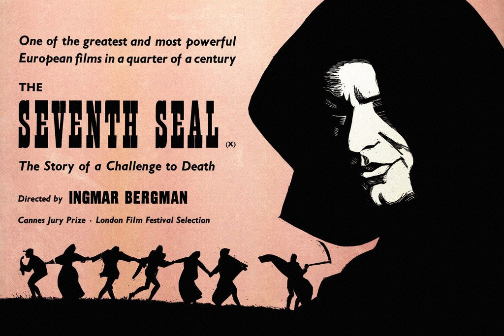 The Seventh Seal (1957) Canvas Poster