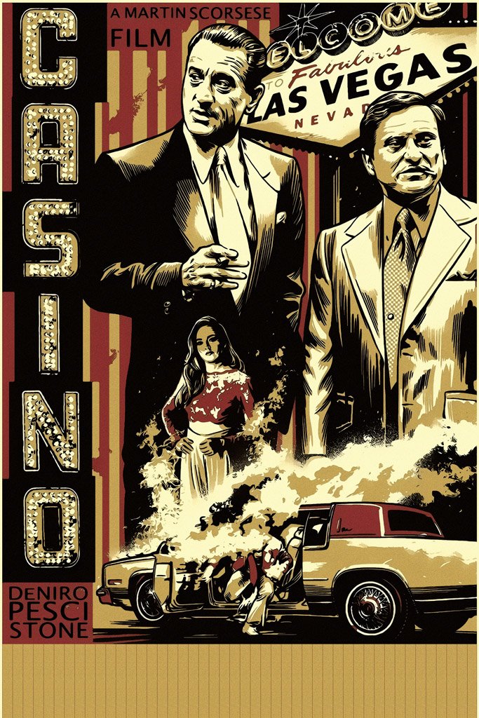 Casino (1995) Movie Canvas Poster