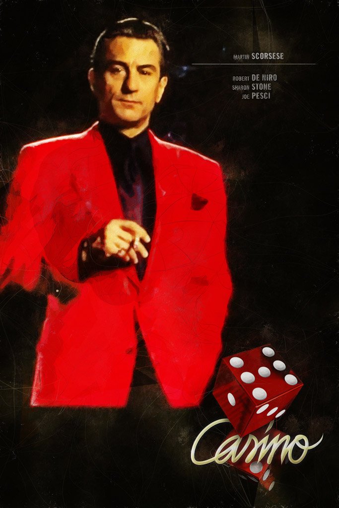 Casino (1995) Film Canvas Poster