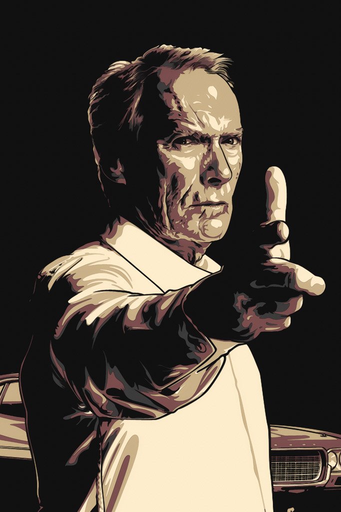 Gran Torino (2008) Movie Canvas Poster