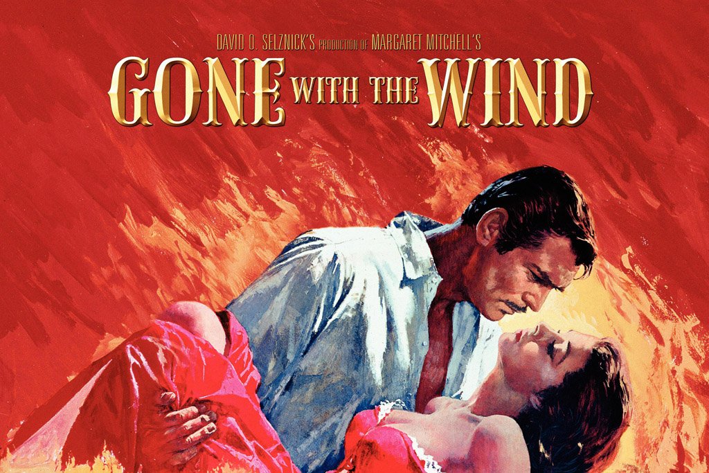 Gone with the Wind (1939) Movie Canvas Poster