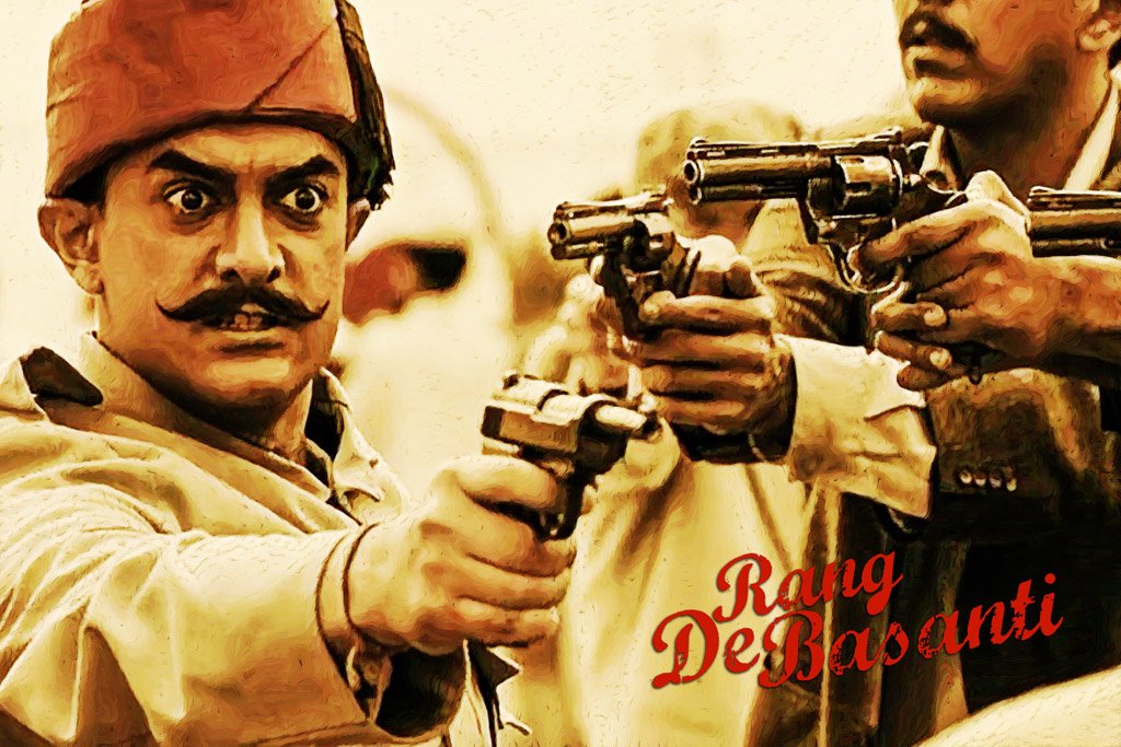 Rang De Basanti (2006) Movie Canvas Poster