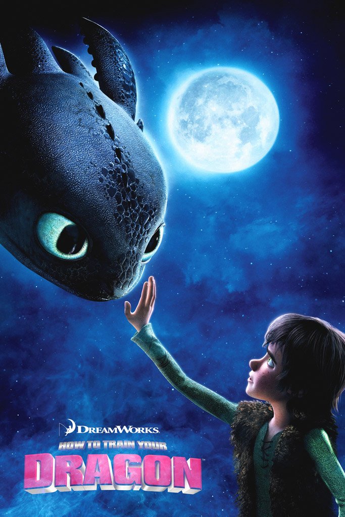 How to Train Your Dragon (2010) Movie Canvas Poster