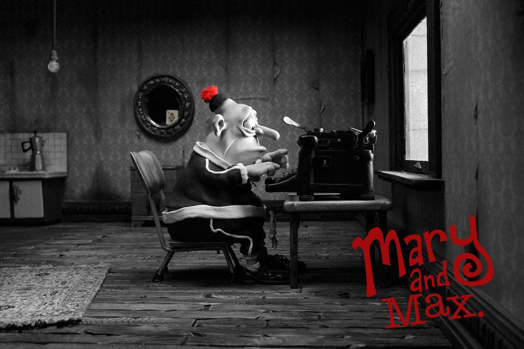 Mary and Max (2009) Movie Canvas Poster