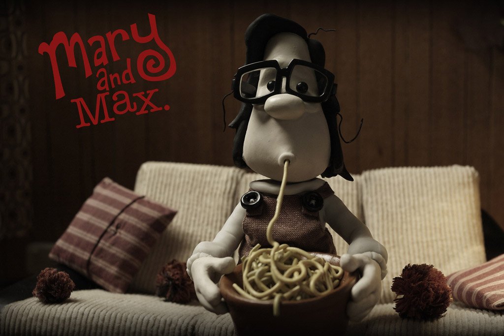 Mary and Max (2009) Film Movie Canvas Poster