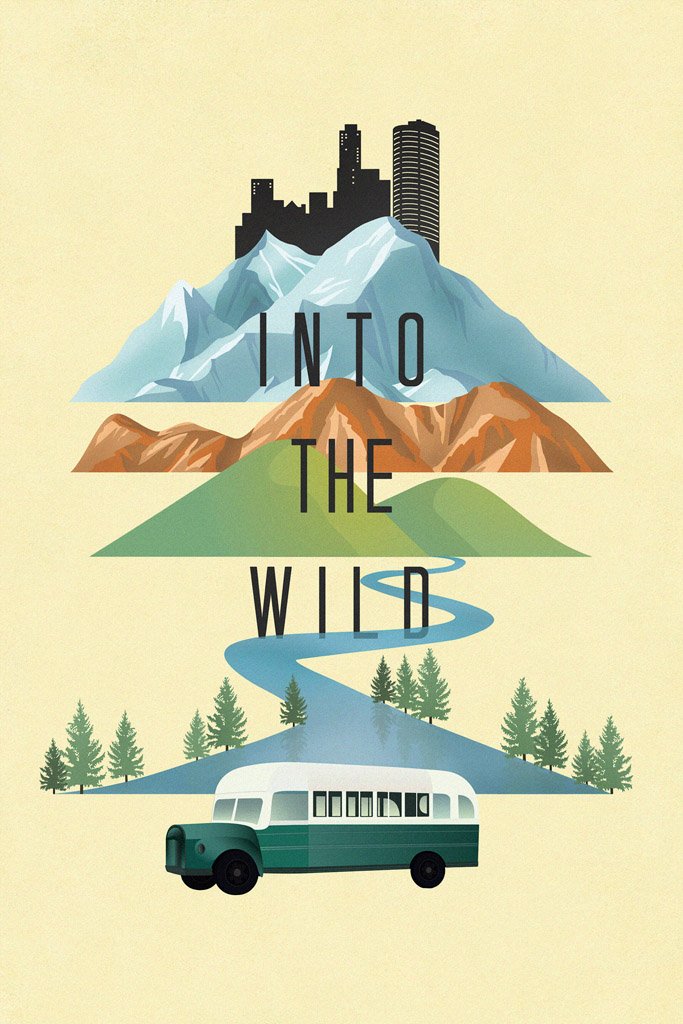 Into the Wild (2007) Film Canvas Poster