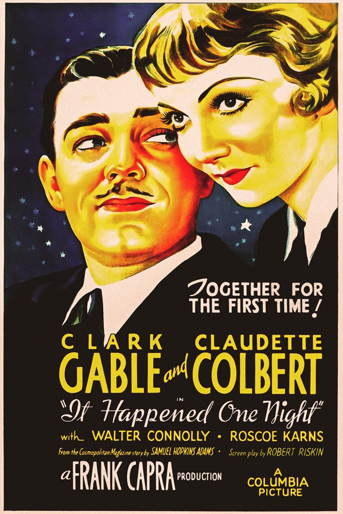 It Happened One Night (1934) Canvas Poster