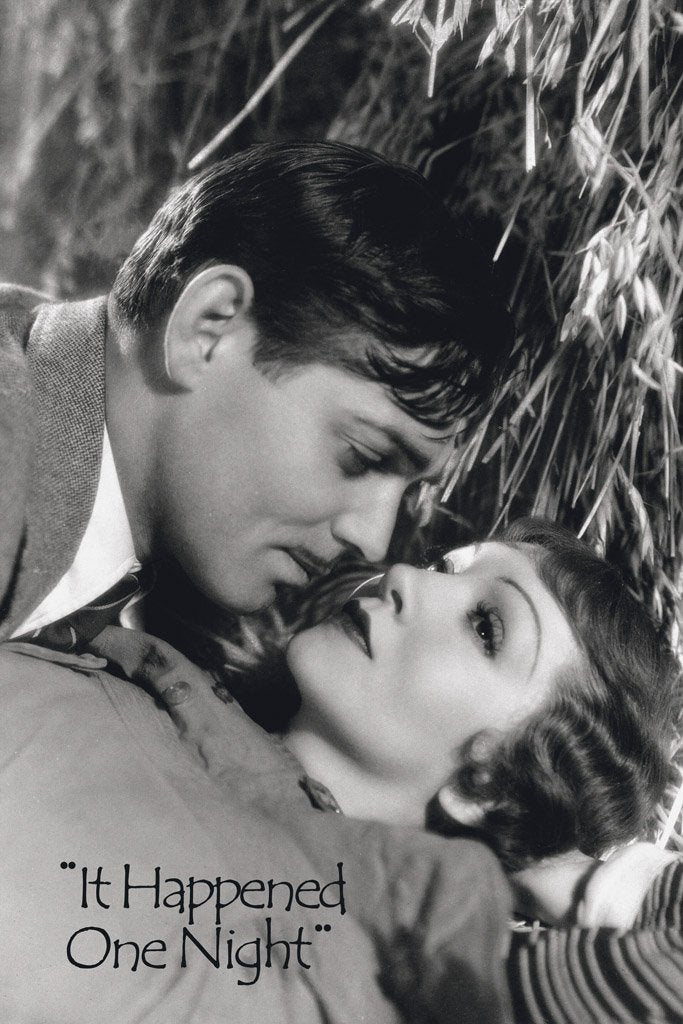 It Happened One Night (1934) Movie Canvas Poster