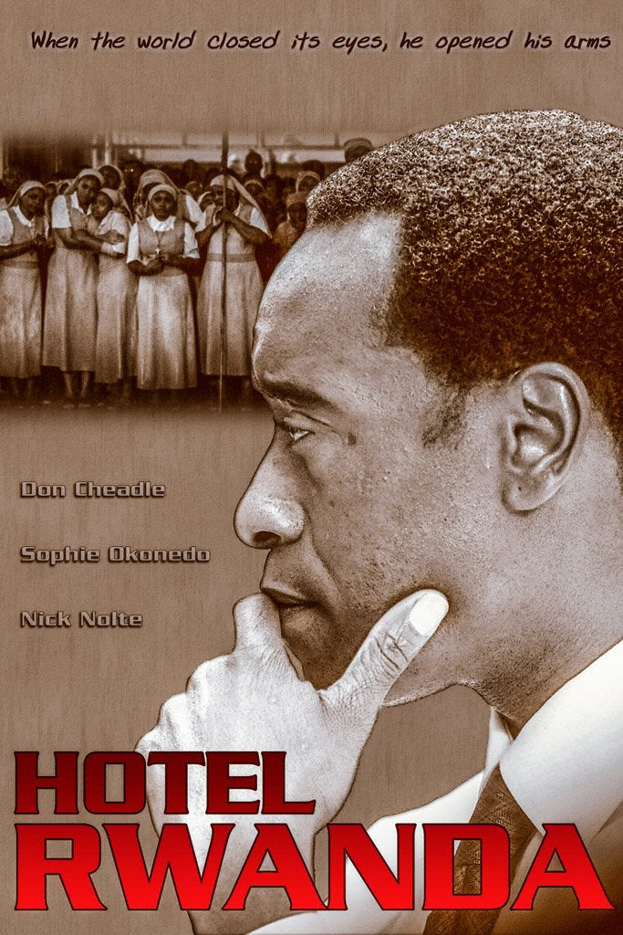 Hotel Rwanda (2004) Film Canvas Poster