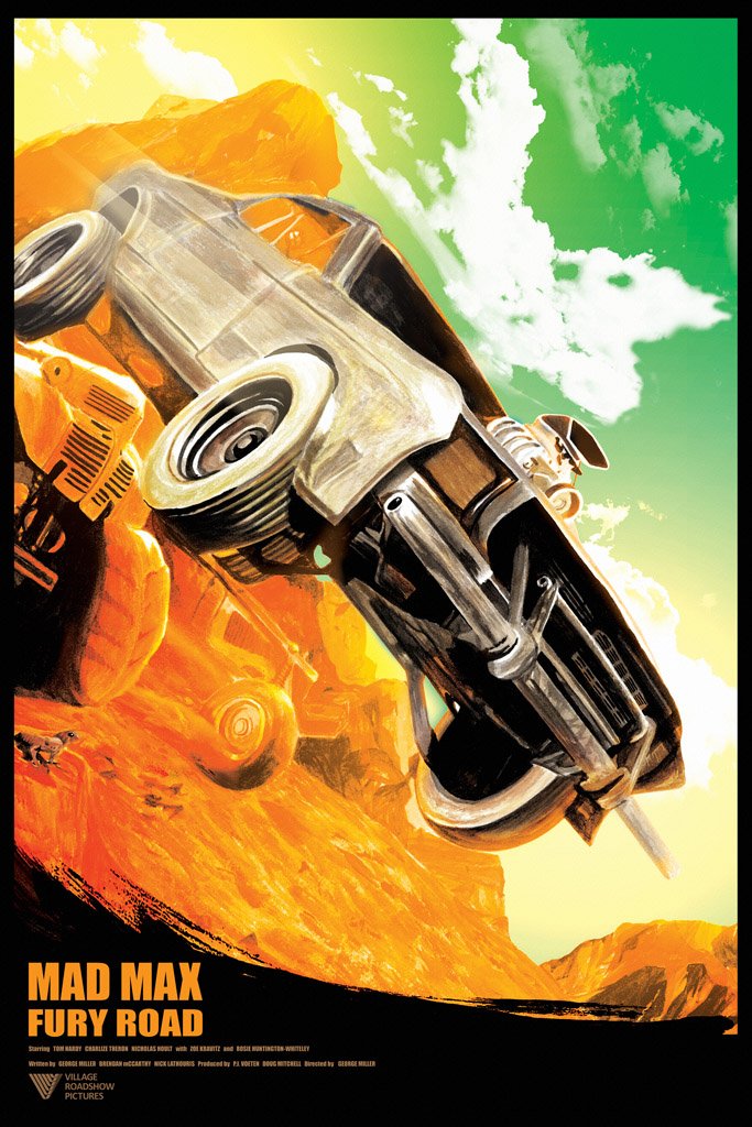 Mad Max Fury Road (2015) Movie Canvas Poster
