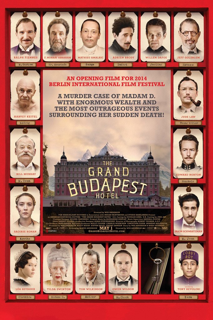 The Grand Budapest Hotel (2014) IMDB Top 250 Canvas Poster