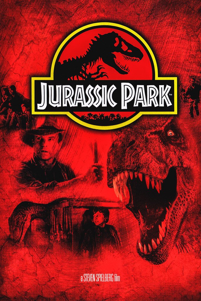 Jurassic Park (1993) Movie Canvas Poster