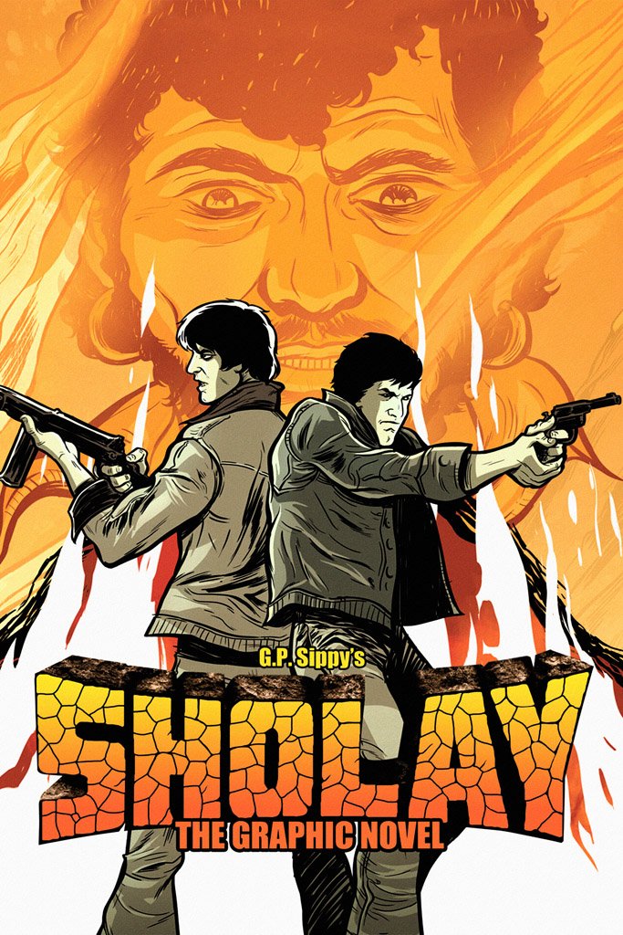 Sholay (1975) Canvas Poster