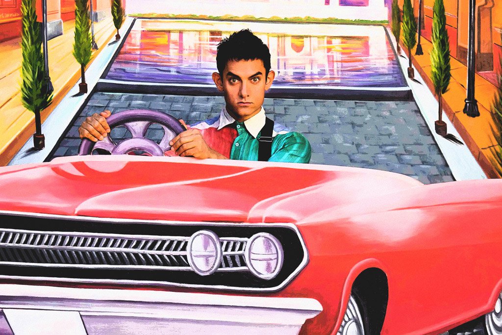 PK (2014) Movie Canvas Poster