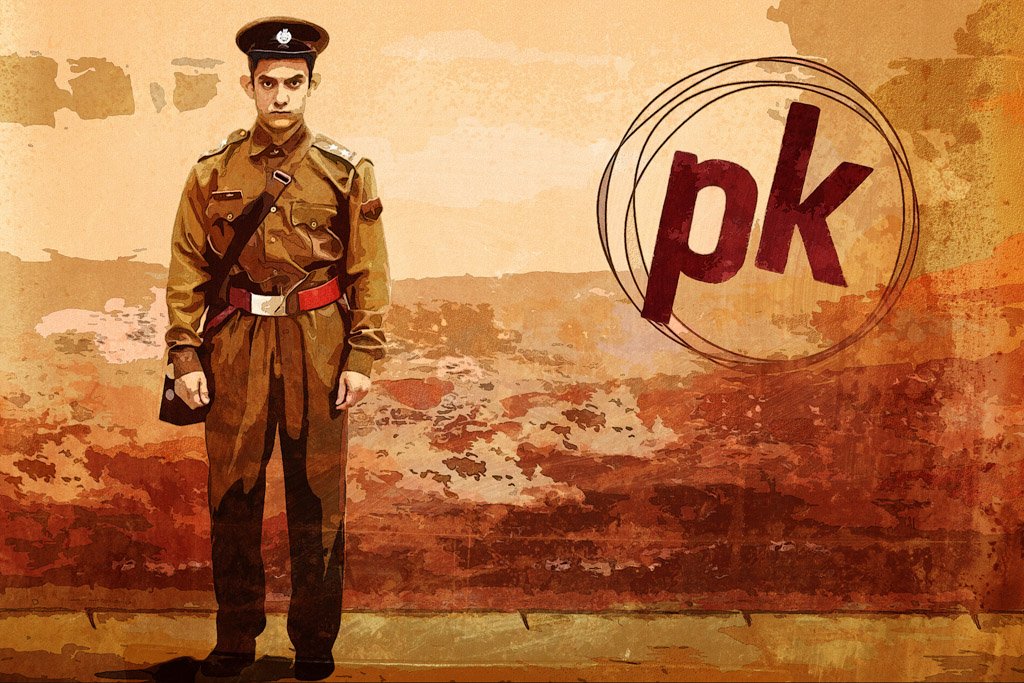 PK (2014) IMDB Top 250 Canvas Poster