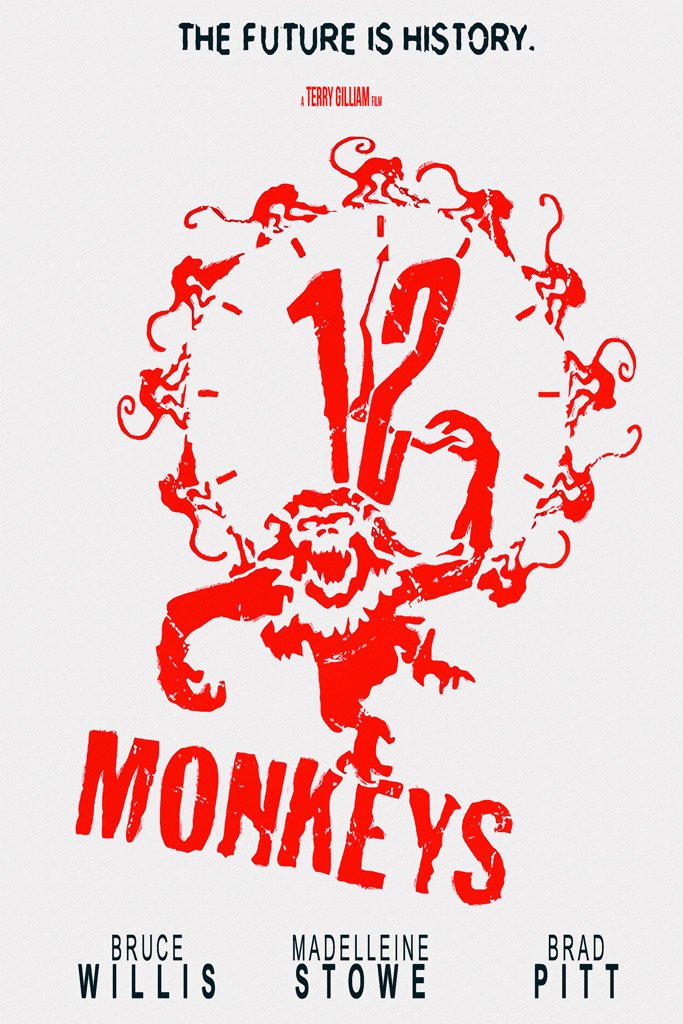 Twelve Monkeys (1995) IMDB Top 250 Canvas Poster