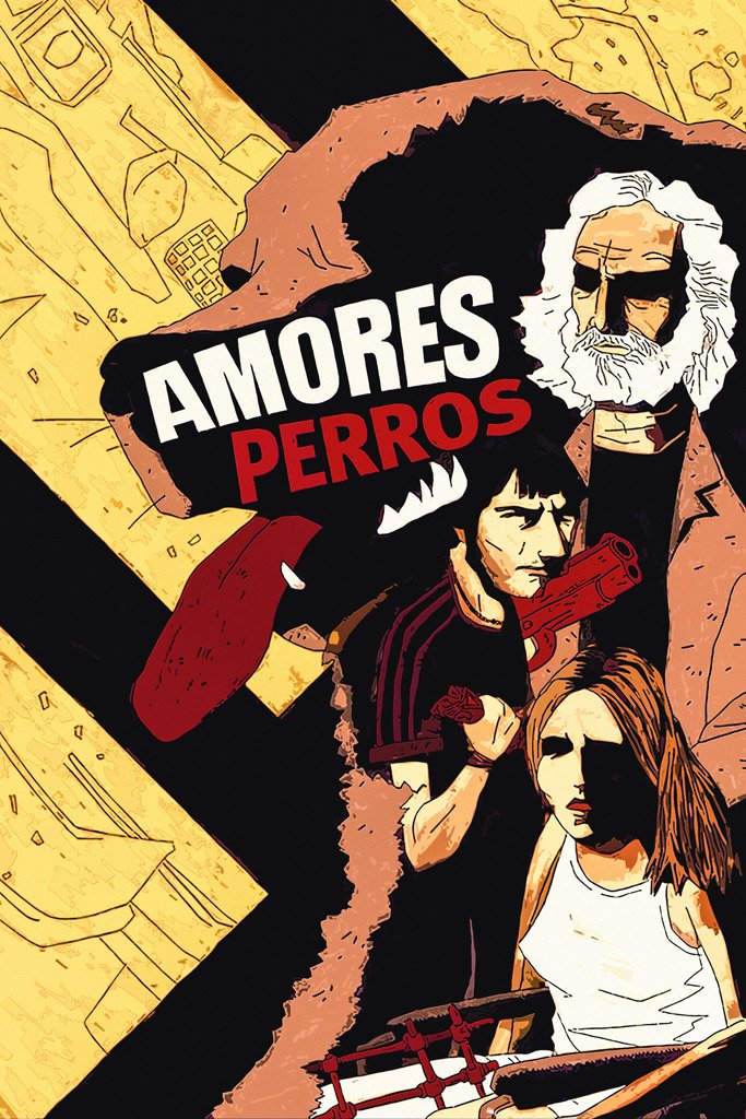 Amores Perros (2000) Canvas Poster