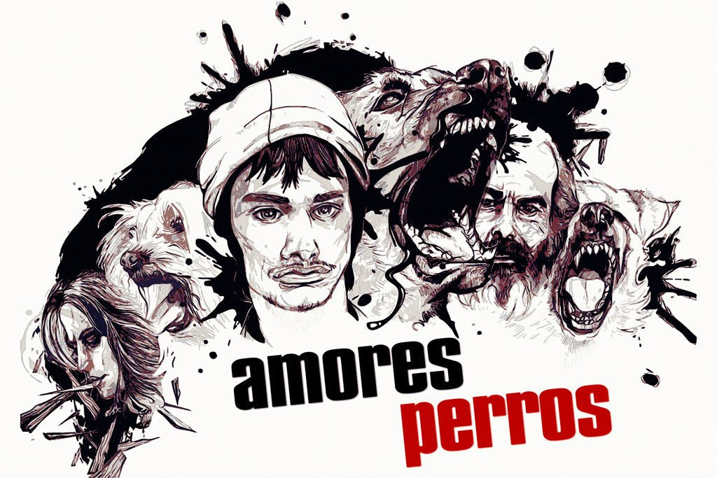 Amores Perros (2000) Movie Canvas Poster