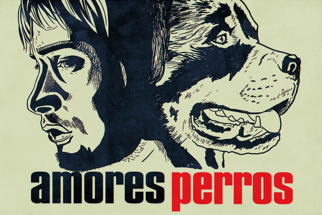 Amores Perros (2000) IMDB Top 250 Canvas Poster