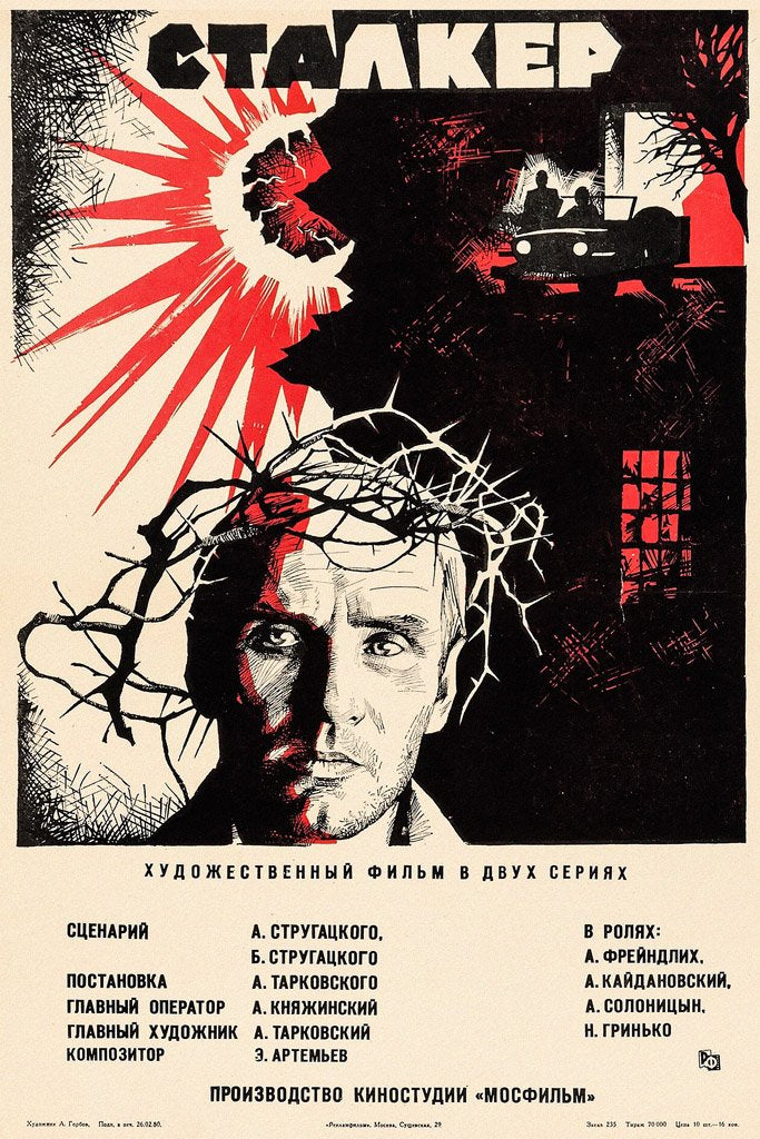 Stalker (1979) Film Canvas Poster