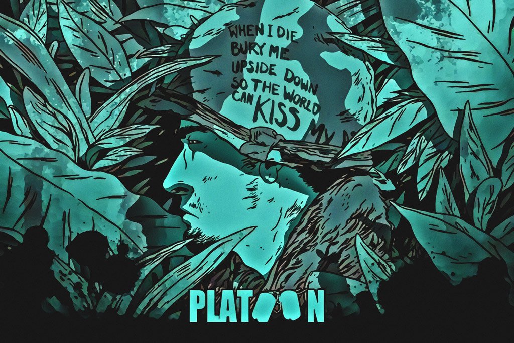 Platoon (1986) IMDB Top 250 Canvas Poster