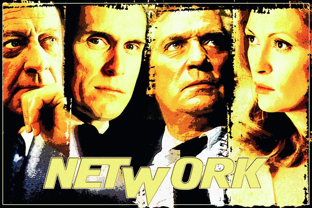 Network (1976) Movie Canvas Poster