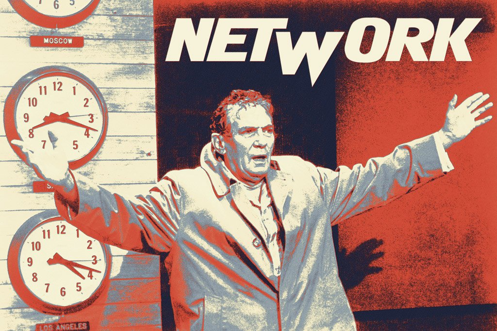 Network (1976) IMDB Top 250 Canvas Poster