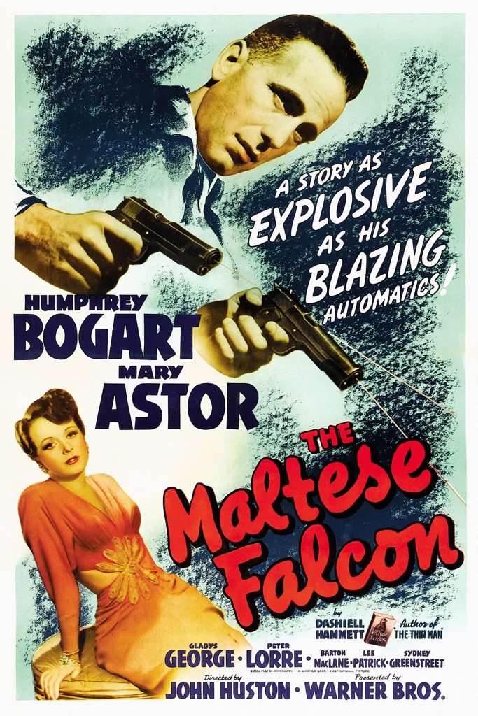 The Maltese Falcon (1941) Canvas Poster