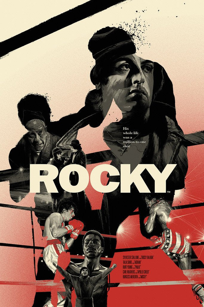 Rocky (1976) Film Canvas Poster