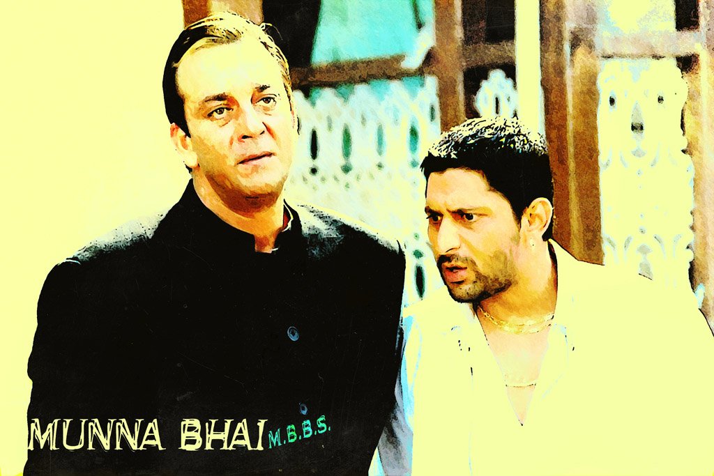 Munna Bhai M.B.B.S. (2003) Movie Canvas Poster