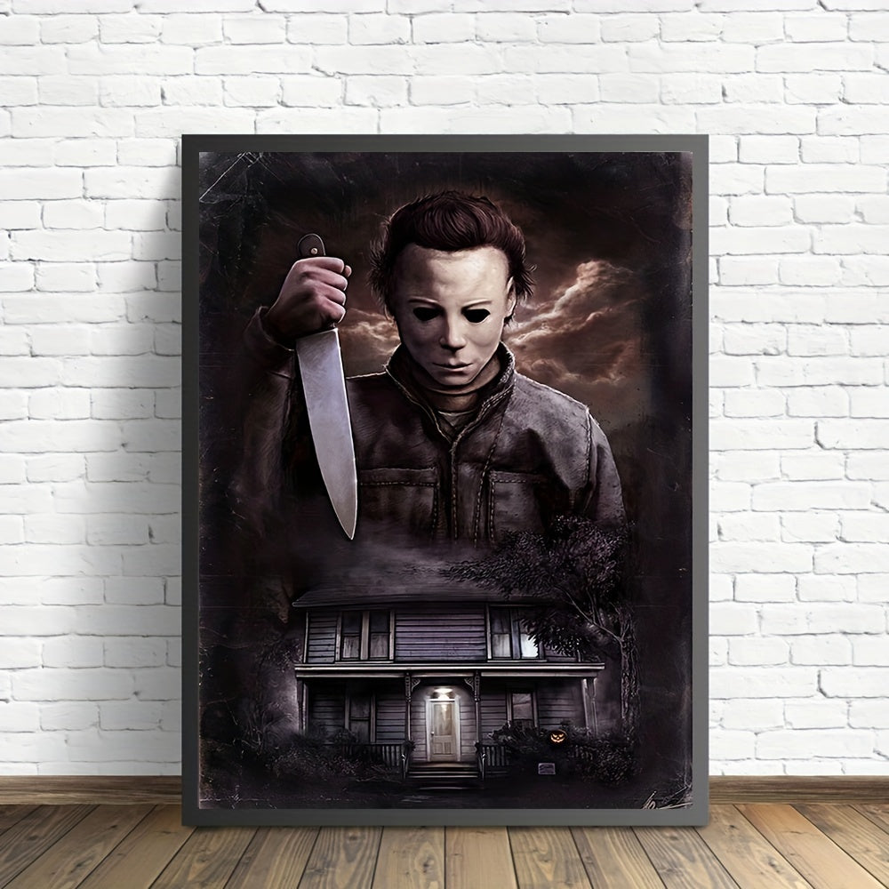 Horror Film Character Painting On Canvas Wall Art