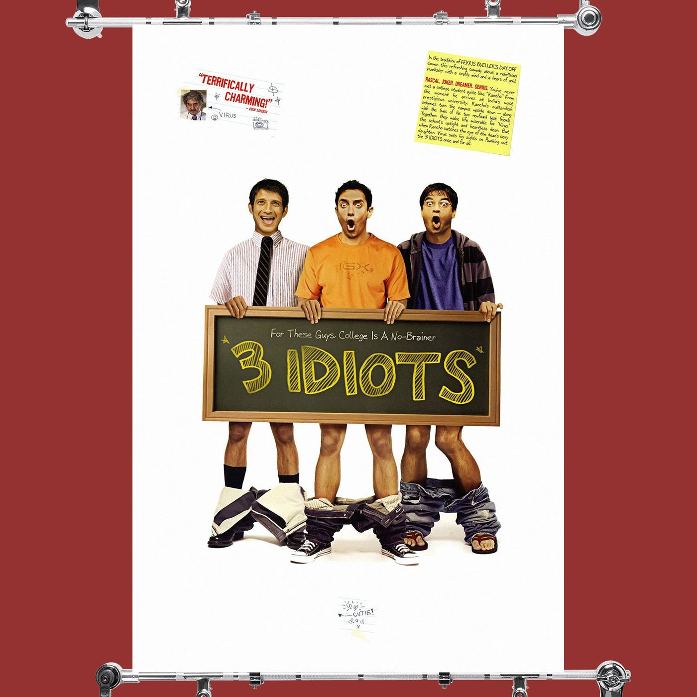 3 Idiots Bollywood Movie Poster