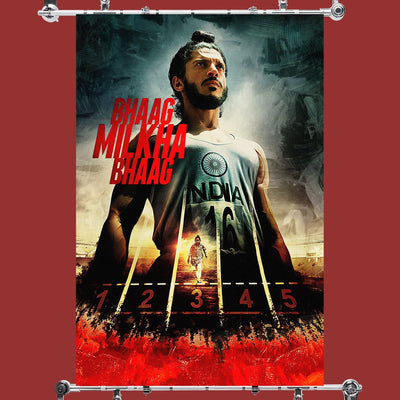 Bhaag Milkha Bhaag Hindi Old Film Poster