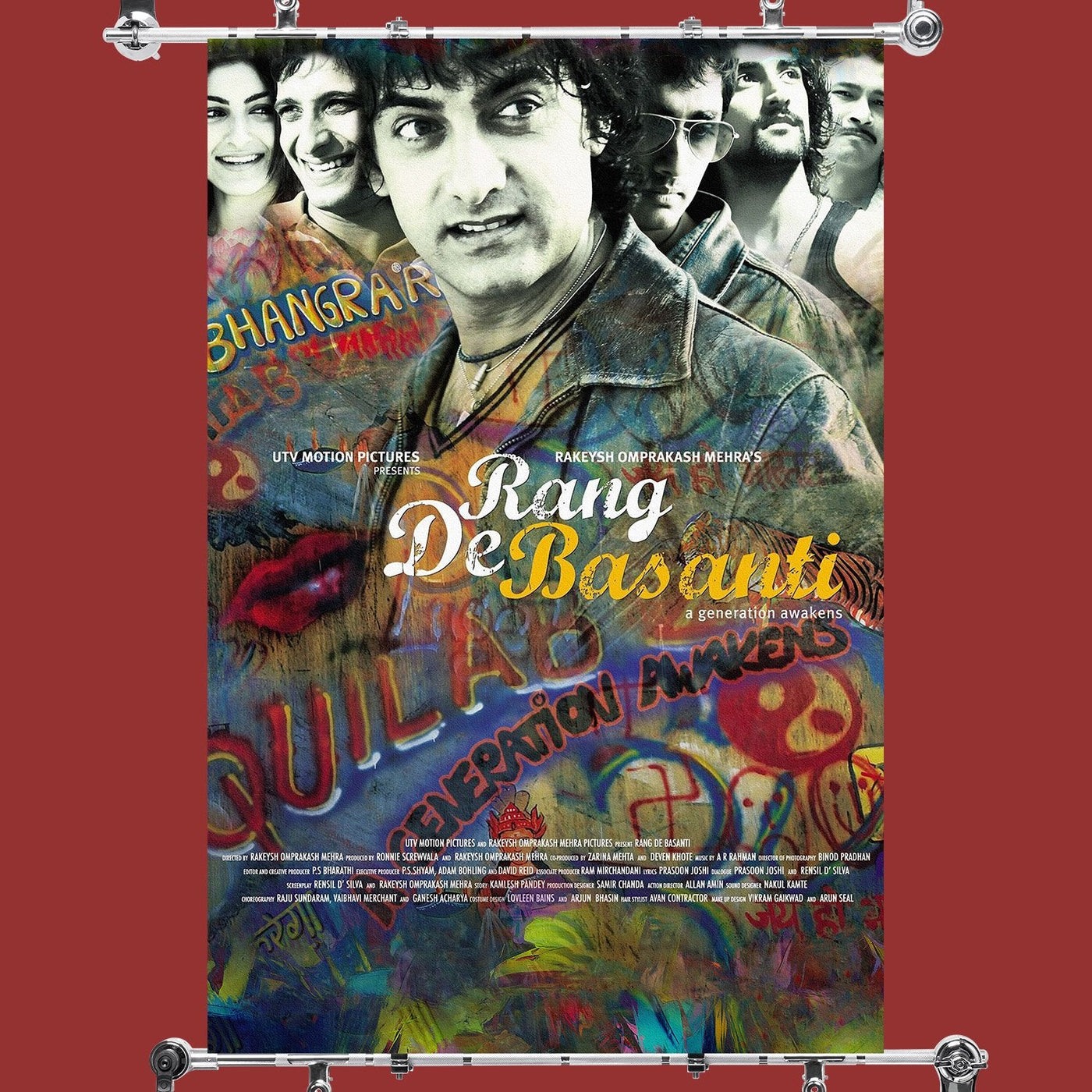 Rang De Basanti Hindi Old Film Poster