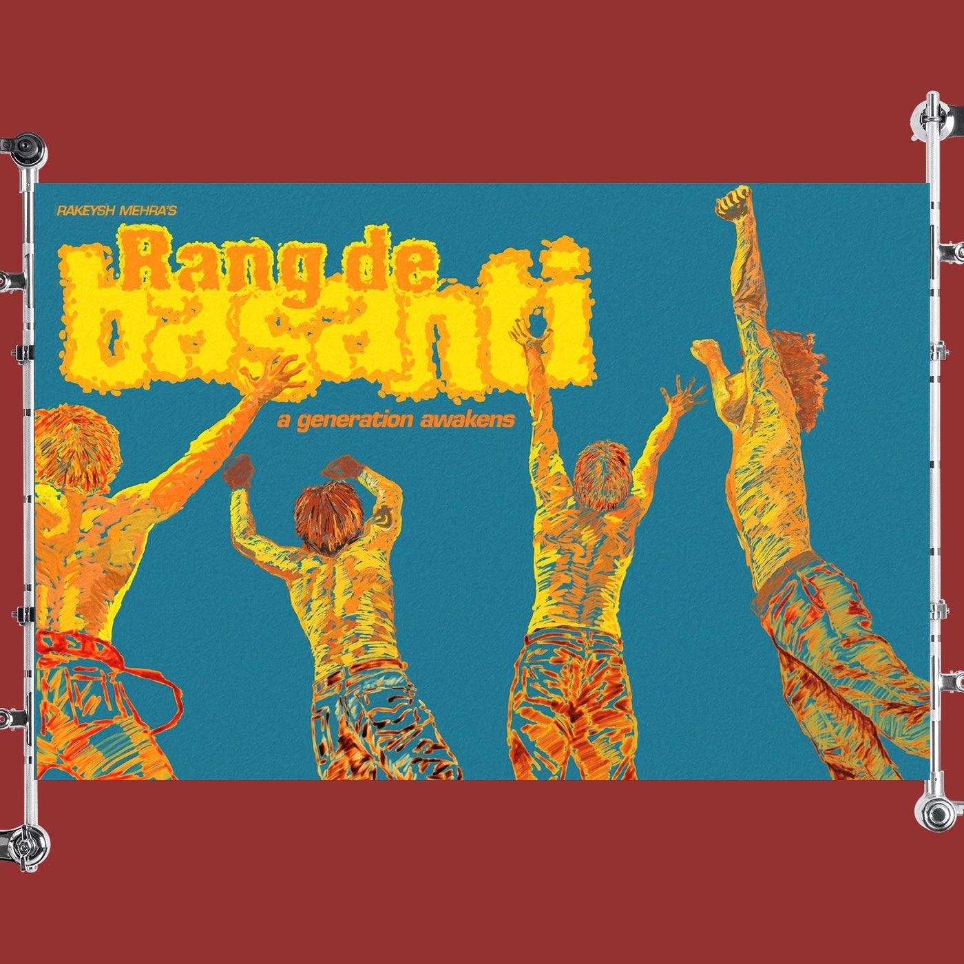 Rang De Basanti Hindi Bollywood Indian Old Film Movie Poster