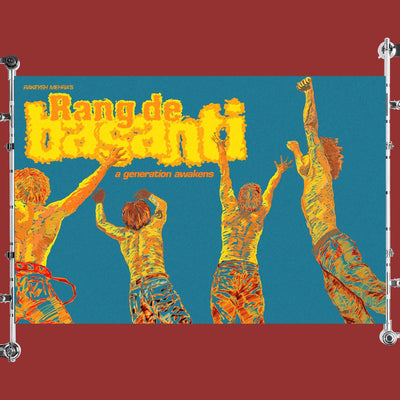 Rang De Basanti Hindi Bollywood Indian Old Film Movie Poster