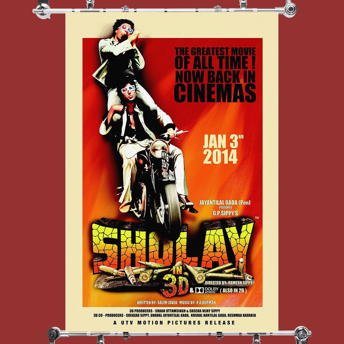Sholay Movie Poster