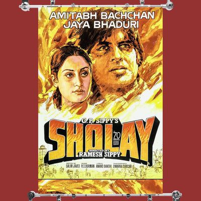 Sholay Hindi Old Film Poster