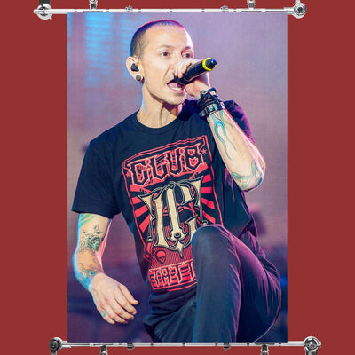 Linkin Park Chester Bennington Performance Poster