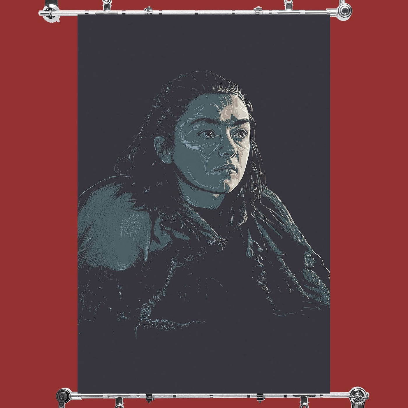 Game of Thrones Season 7 Arya Stark Fan Art Poster