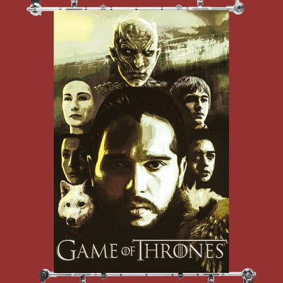 Game of Thrones Jon Snow Team Fan Art Poster