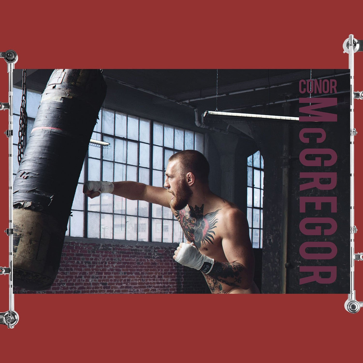 Conor McGregor Punching Bag Poster
