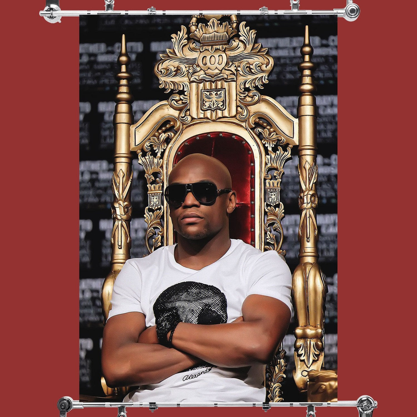 Floyd Mayweather Throne Poster