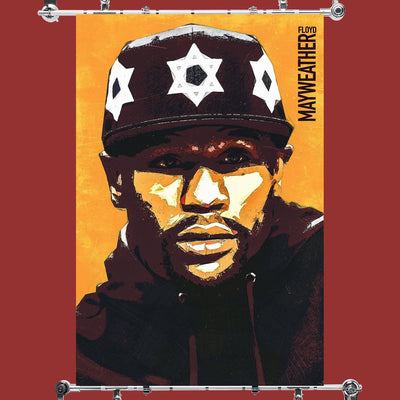 Floyd Mayweather Face Fan Art Poster