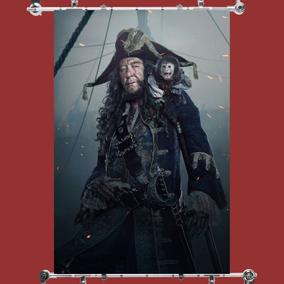 Pirates of the Caribbean Dead Men Tell No Tales Hector Barbossa Poster